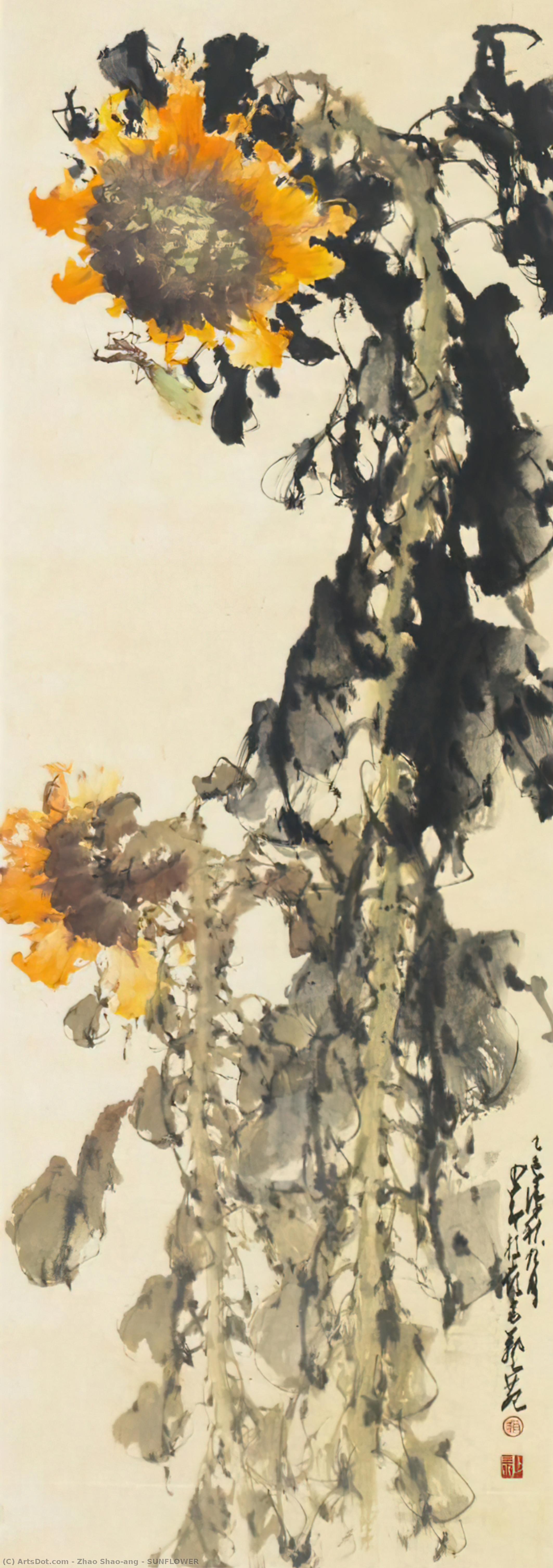 WikiOO.org - Encyclopedia of Fine Arts - Lukisan, Artwork Zhao Shao'ang - SUNFLOWER
