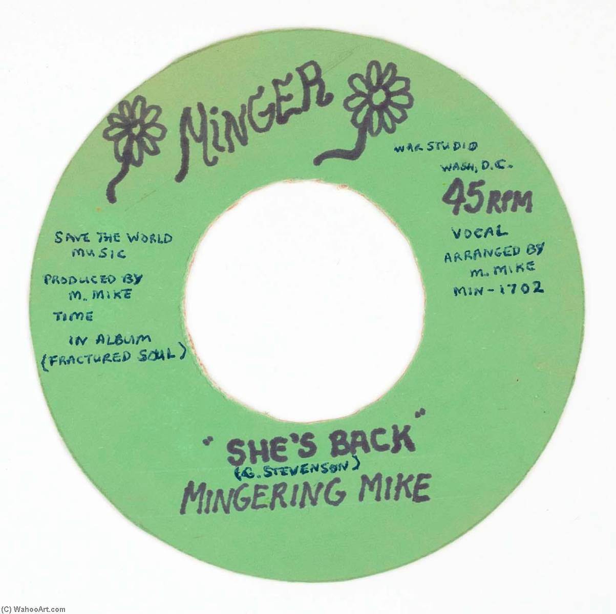 WikiOO.org - Encyclopedia of Fine Arts - Lukisan, Artwork Mingering Mike - MINGER SHE'S BACK MINGERING MIKE