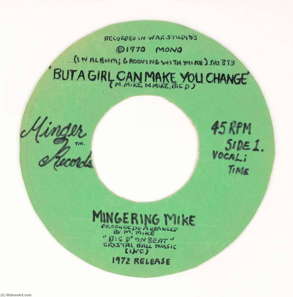 WikiOO.org - Енциклопедия за изящни изкуства - Живопис, Произведения на изкуството Mingering Mike - Minger Records MINGERING MIKE, BUT A GIRL CAN MAKE YOU CHANGE SIDE 1