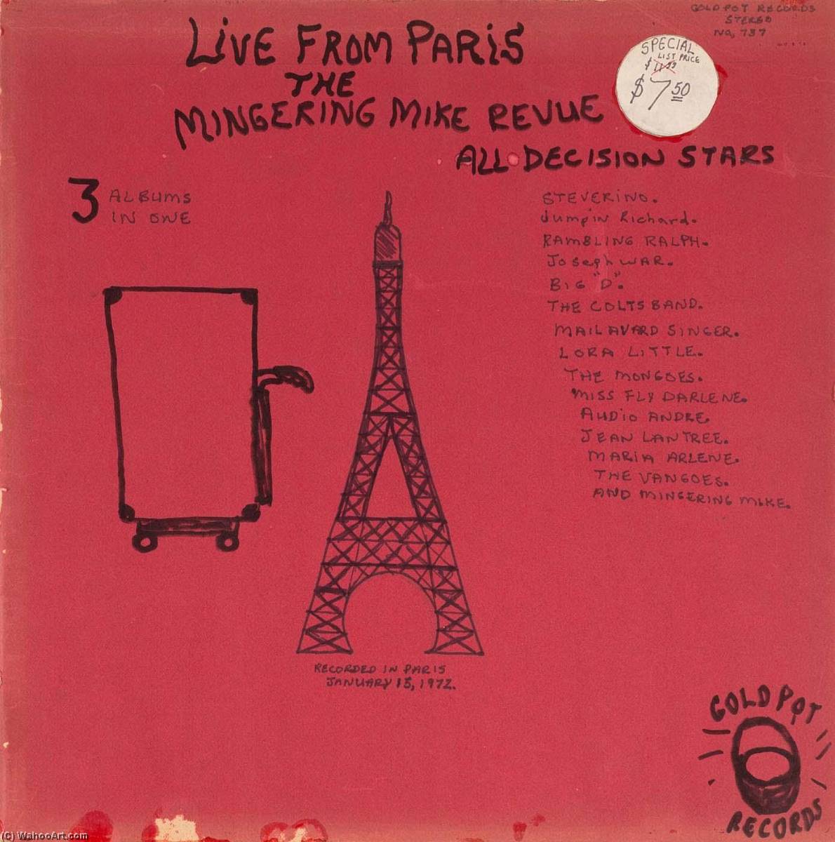 WikiOO.org - Encyclopedia of Fine Arts - Lukisan, Artwork Mingering Mike - GOLD POT RECORDS LIVE FROM PARIS THE MINGERING MIKE REVUE ALL DECISION STARS