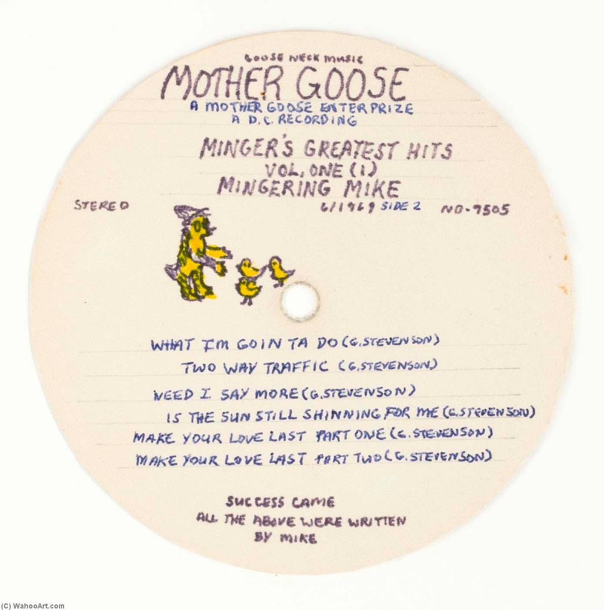 Wikioo.org - สารานุกรมวิจิตรศิลป์ - จิตรกรรม Mingering Mike - MOTHER GOOSE MINGER'S GREATEST HITS VOL. ONE, MINGERING MIKE