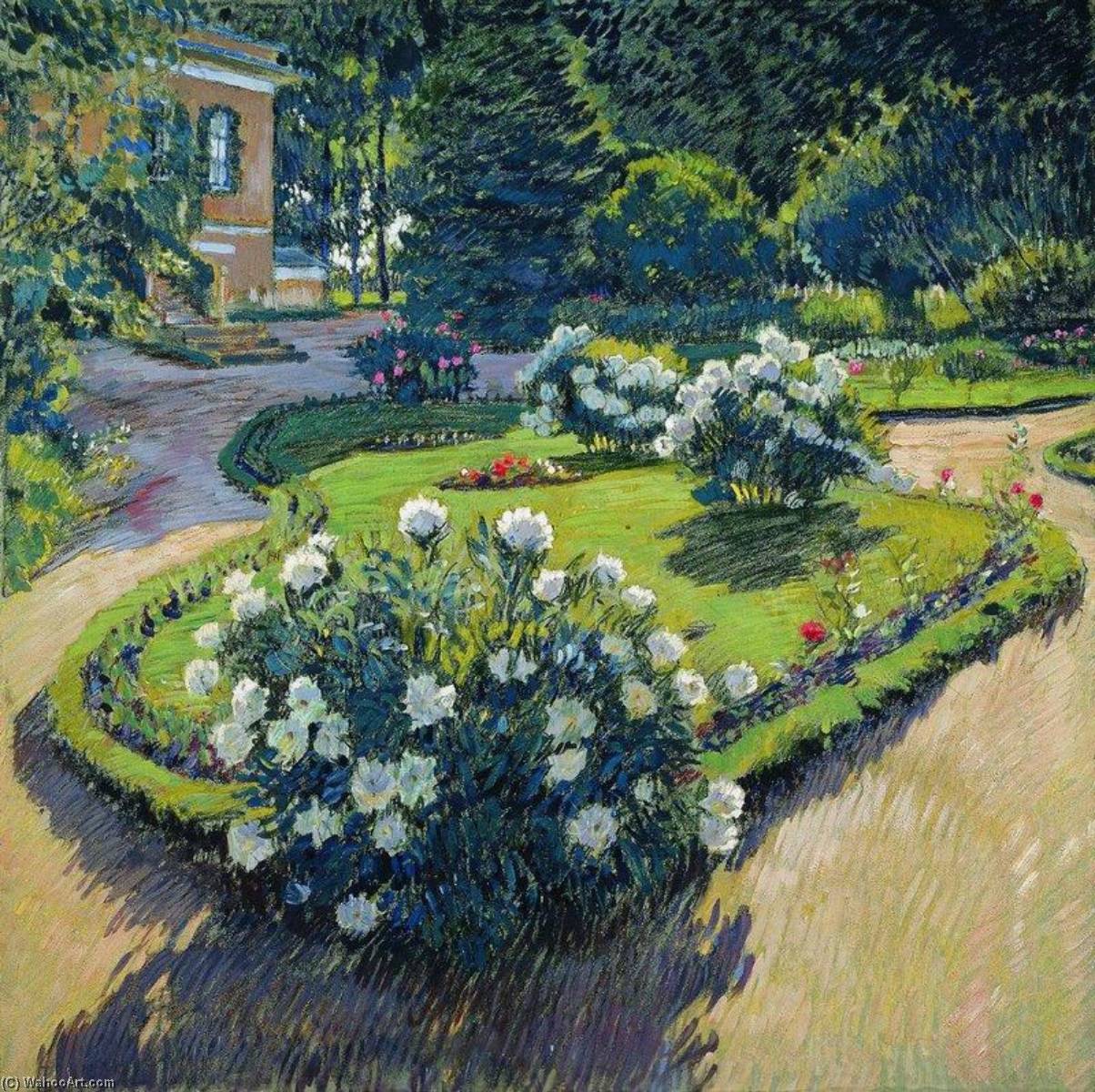 Wikioo.org - The Encyclopedia of Fine Arts - Painting, Artwork by Sergei Arsenievich Vinogradov - Garden in Autumn