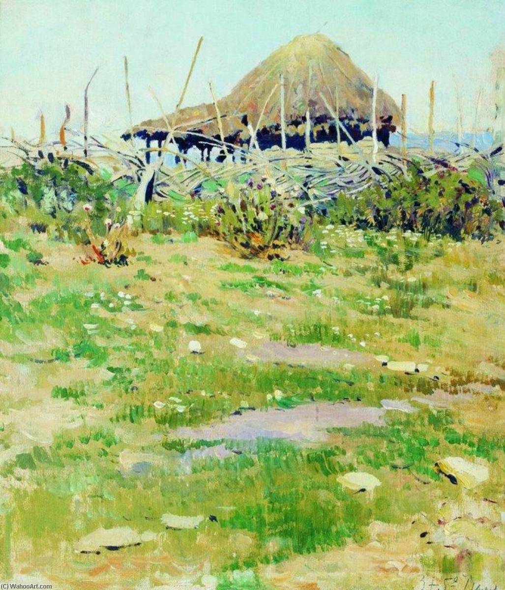 Wikioo.org - The Encyclopedia of Fine Arts - Painting, Artwork by Sergei Arsenievich Vinogradov - The Hut