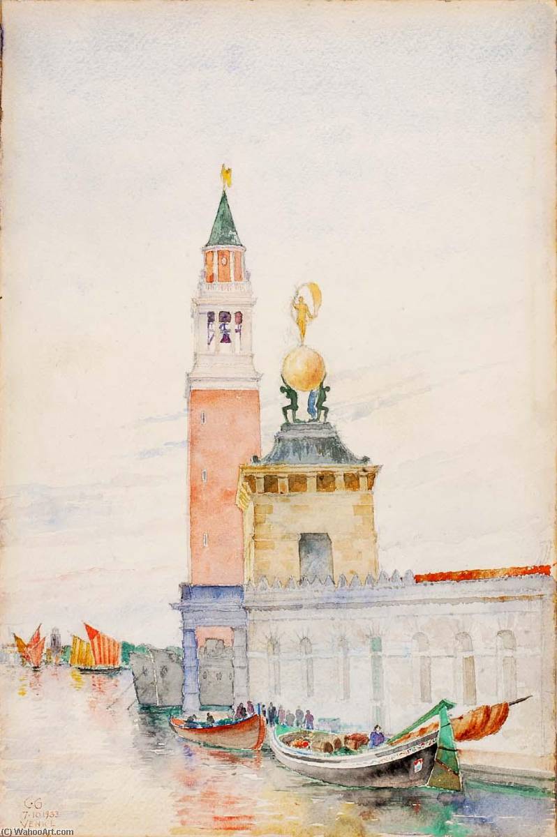 Wikioo.org - The Encyclopedia of Fine Arts - Painting, Artwork by Cass Gilbert - Venice