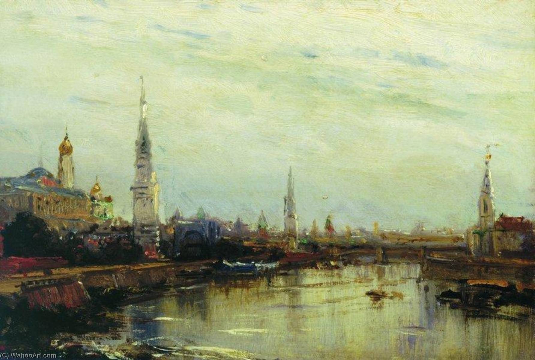 Wikioo.org - The Encyclopedia of Fine Arts - Painting, Artwork by Alexey Petrovich Bogolyubov - Moscow