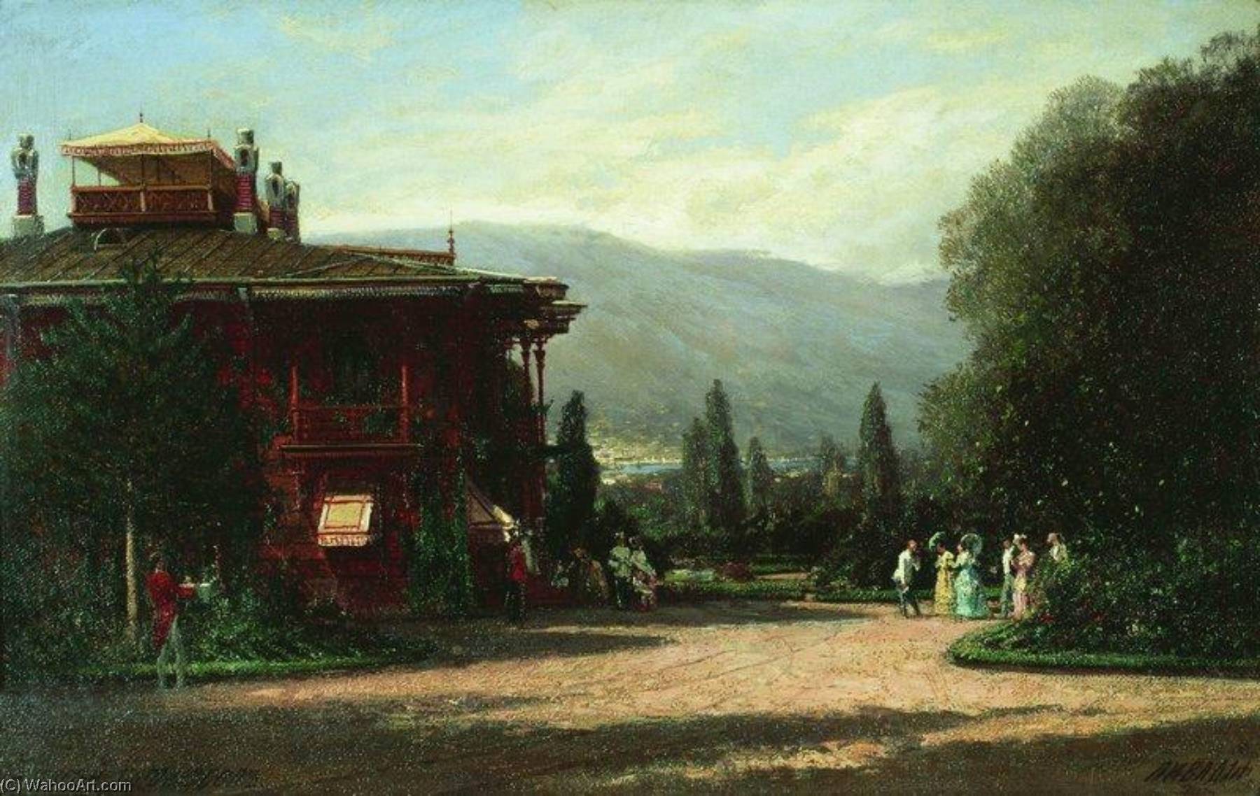 Wikioo.org - The Encyclopedia of Fine Arts - Painting, Artwork by Alexey Petrovich Bogolyubov - Livadia Palace