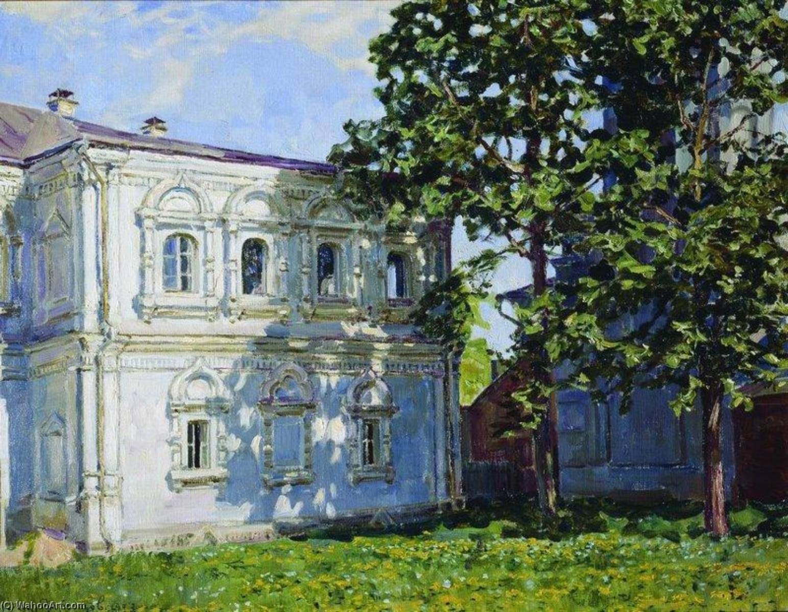 Wikoo.org - موسوعة الفنون الجميلة - اللوحة، العمل الفني Apollinari Vasnetsov - House on Bersenevka Street