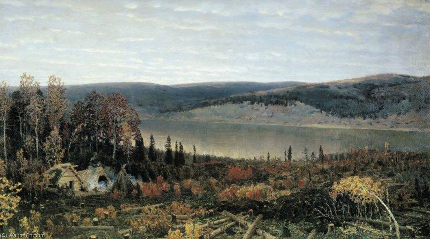 Wikioo.org - The Encyclopedia of Fine Arts - Painting, Artwork by Apollinari Vasnetsov - The Kama River