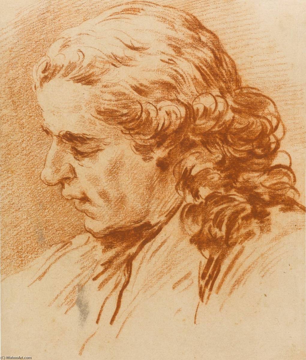 WikiOO.org - Encyclopedia of Fine Arts - Lukisan, Artwork Charles-André Van Loo (Carle Van Loo) - Head of a Young Man