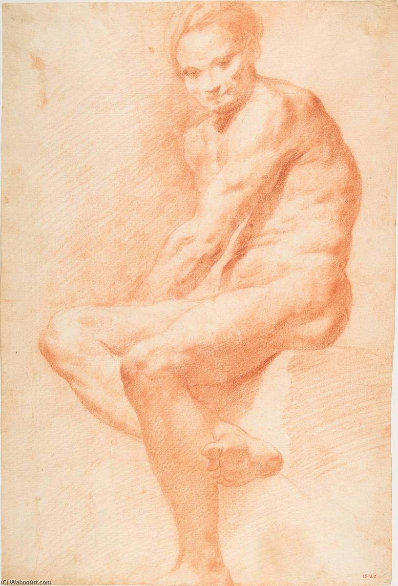 WikiOO.org - Encyclopedia of Fine Arts - Lukisan, Artwork Charles-André Van Loo (Carle Van Loo) - Life Drawing