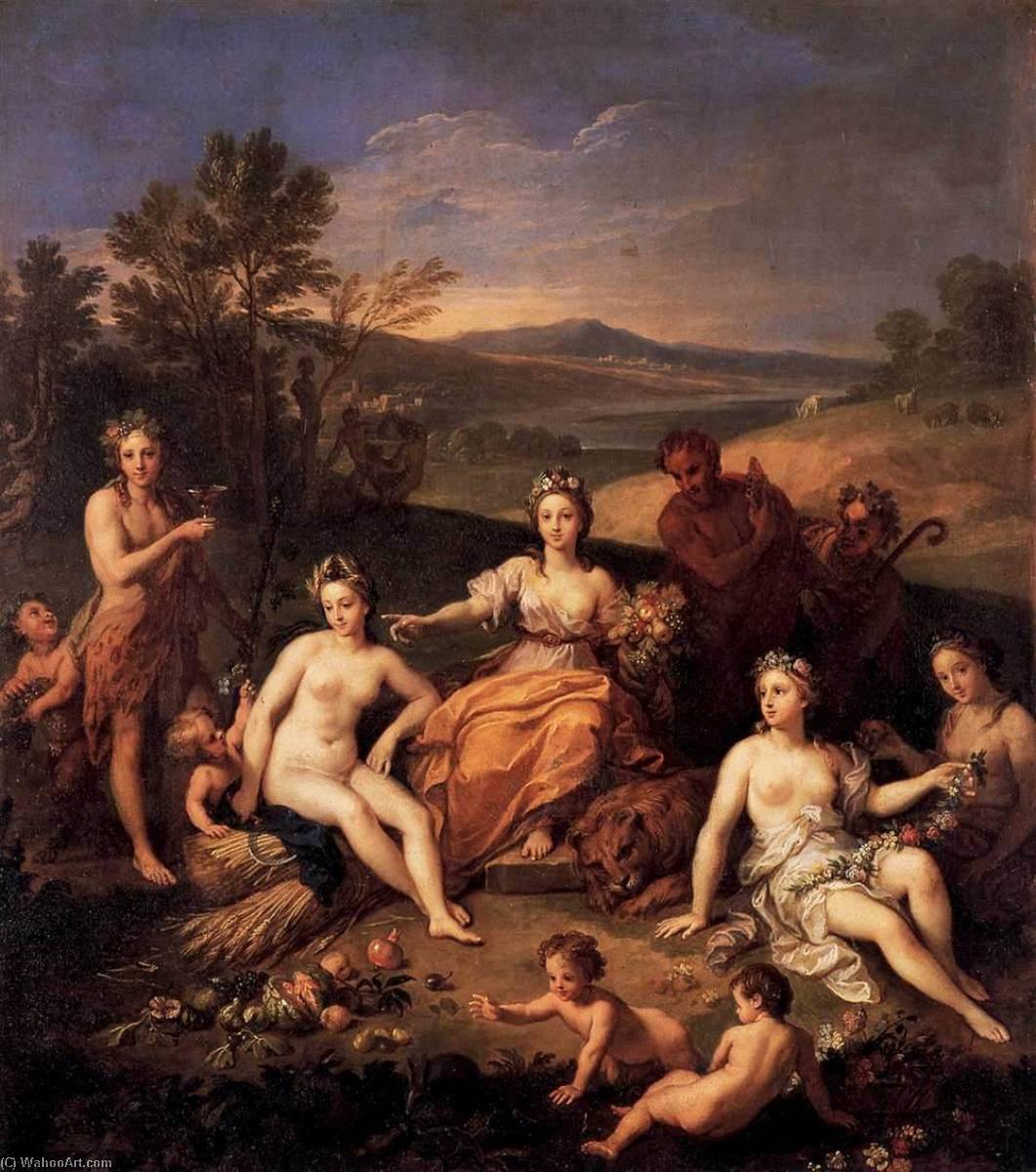 Wikioo.org - The Encyclopedia of Fine Arts - Painting, Artwork by Louis De Boulogne The Younger - Earth