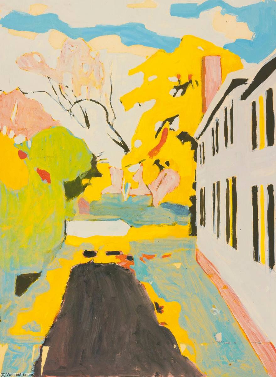 Wikioo.org - The Encyclopedia of Fine Arts - Painting, Artwork by Fairfield Porter - The Driveway