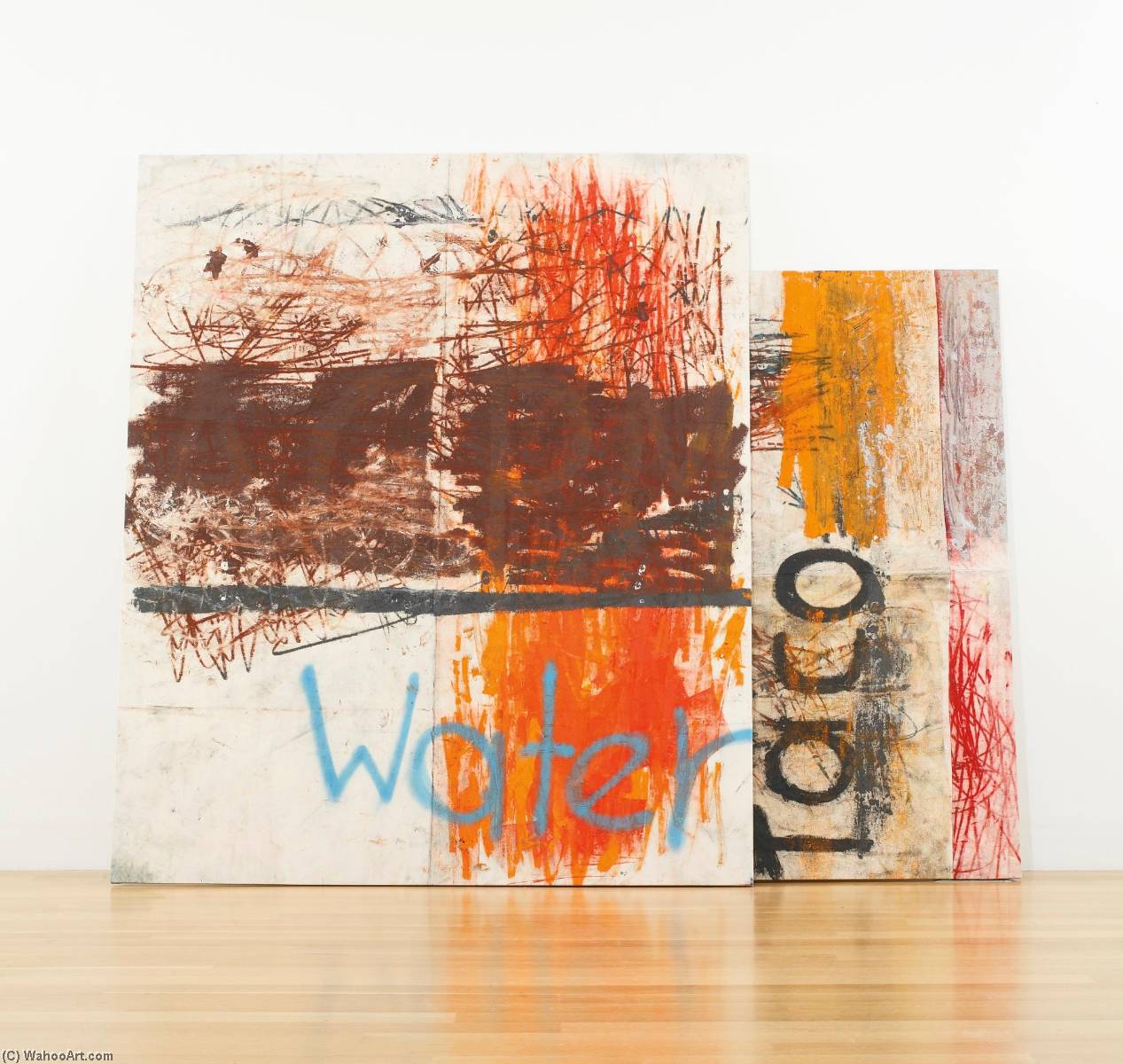 Wikioo.org - The Encyclopedia of Fine Arts - Painting, Artwork by Oscar Murillo - Untitled (Stack)