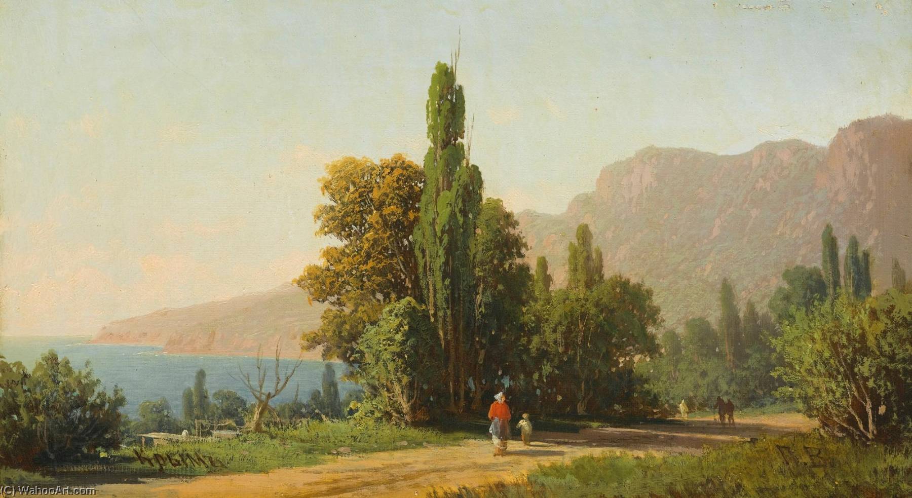 Wikioo.org - The Encyclopedia of Fine Arts - Painting, Artwork by Petr Petrovich Vereshchagin - View of Ai Petri, Crimea