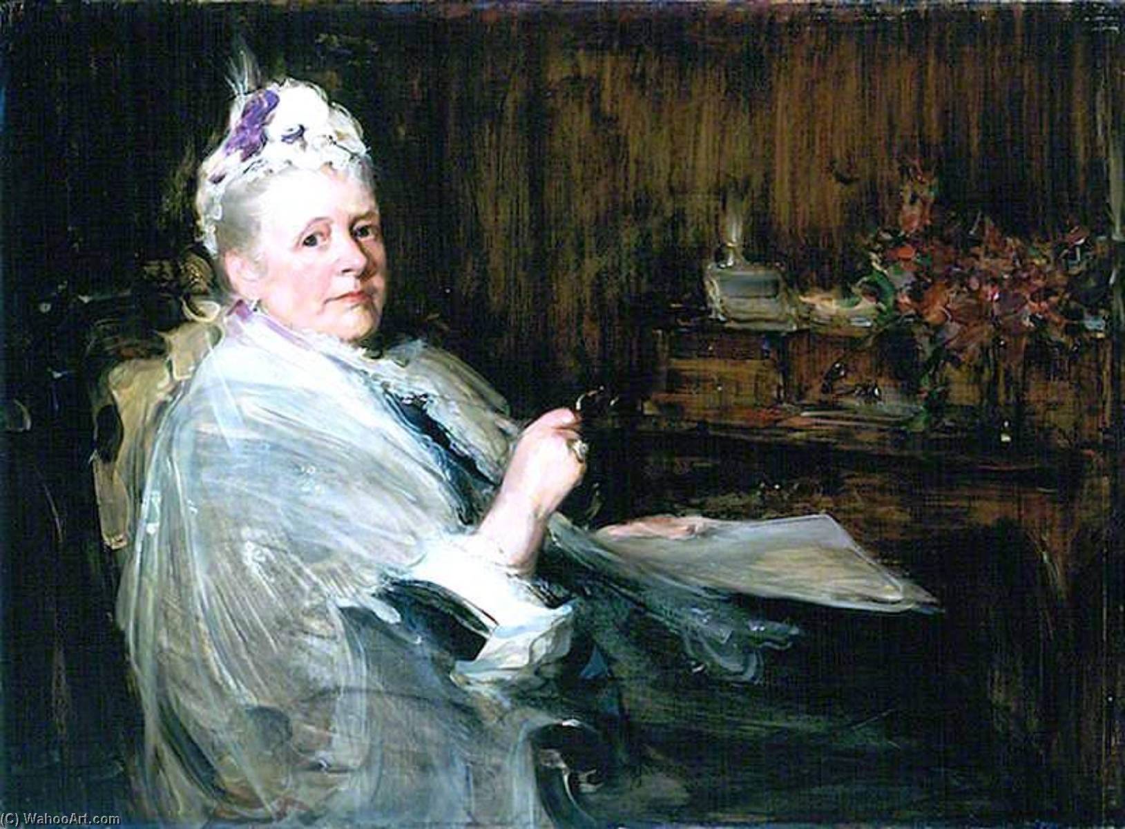 Wikioo.org - The Encyclopedia of Fine Arts - Painting, Artwork by Robert Brough - Mrs Nicol of Roscobie