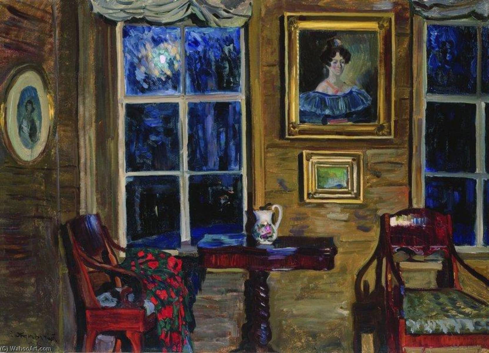 Wikioo.org - The Encyclopedia of Fine Arts - Painting, Artwork by Stanislav Zhukovsky - In the Old House