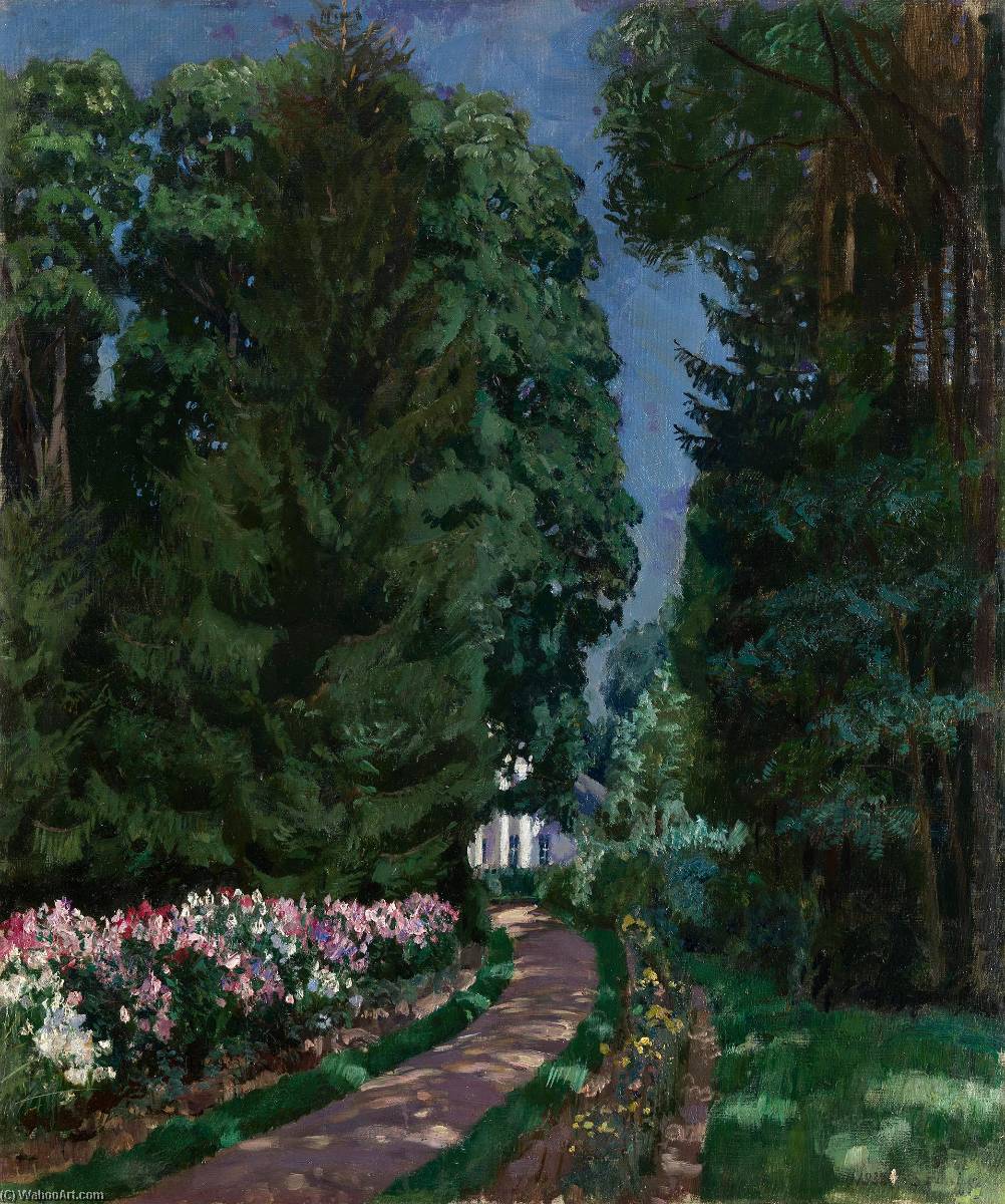 Wikioo.org - The Encyclopedia of Fine Arts - Painting, Artwork by Stanislav Zhukovsky - Garden Path