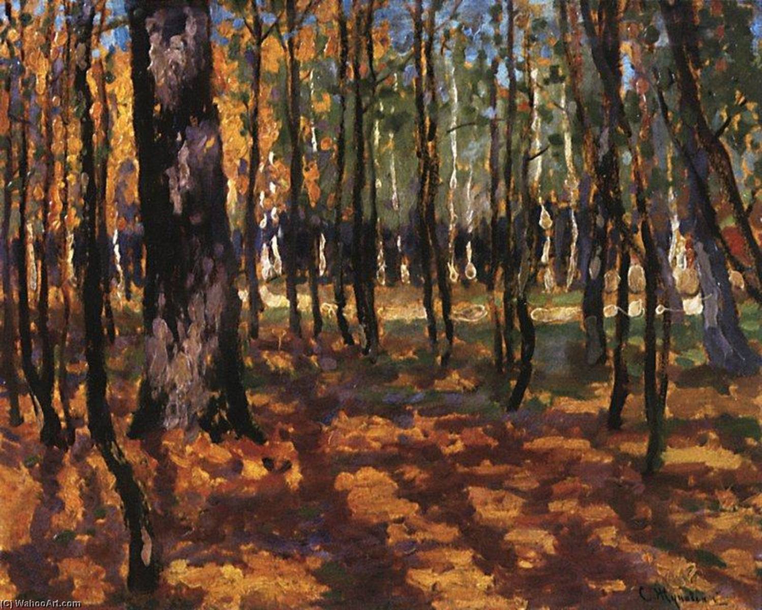 Wikioo.org - The Encyclopedia of Fine Arts - Painting, Artwork by Stanislav Zhukovsky - Forest