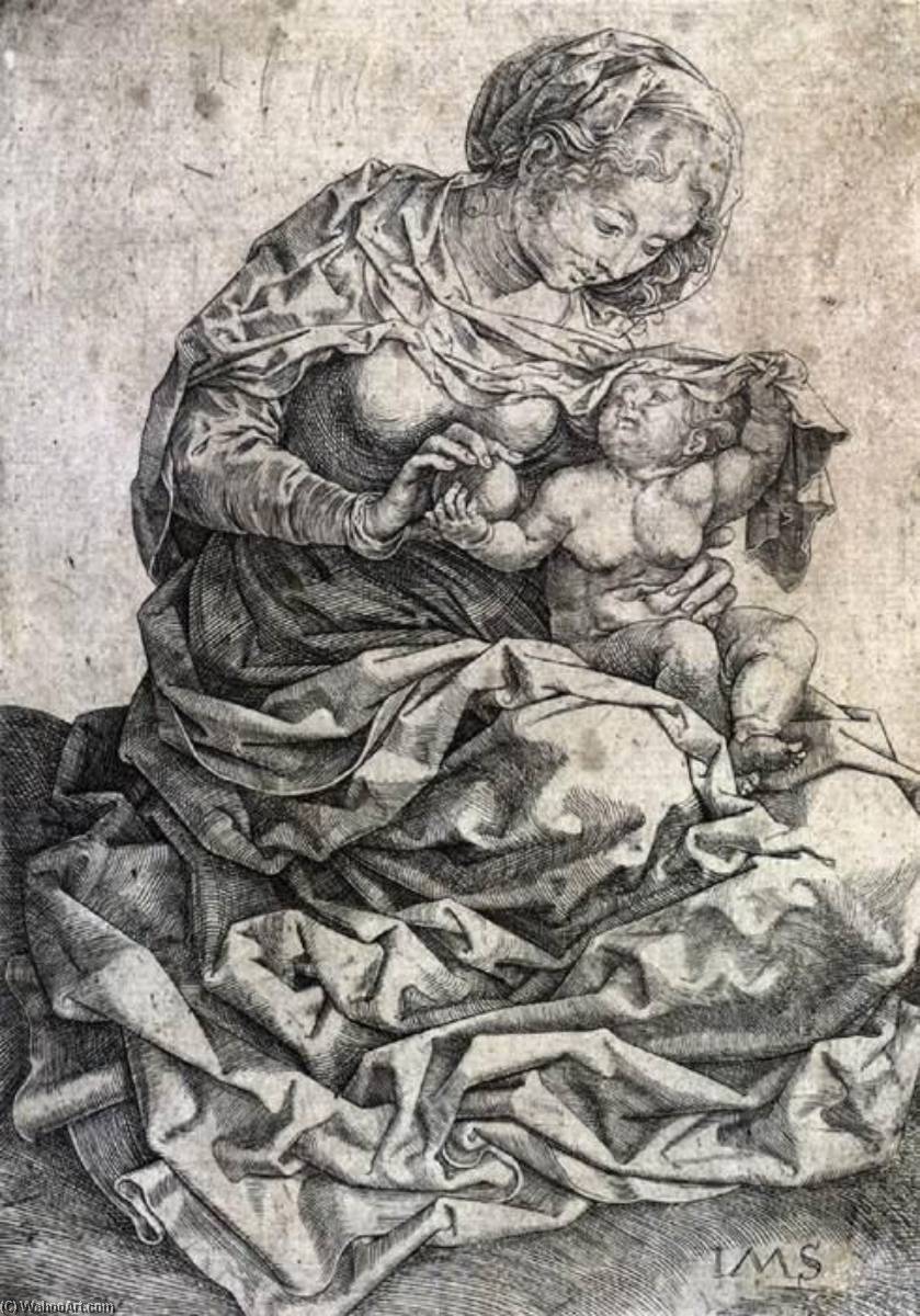 WikiOO.org - Enciclopedia of Fine Arts - Pictura, lucrări de artă Jan Gossart - Virgin and Child Seated on a Bank