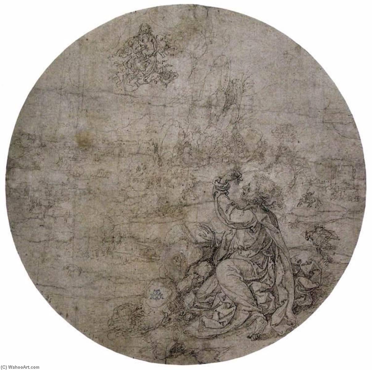 WikiOO.org - Encyclopedia of Fine Arts - Lukisan, Artwork Jan Gossart - St John the Evangelist on Patmos