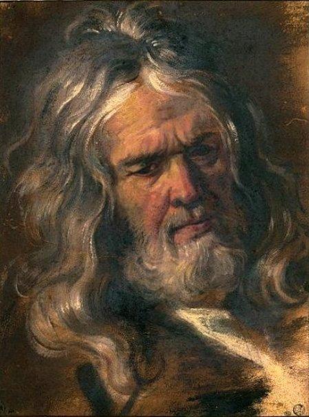 Wikioo.org - The Encyclopedia of Fine Arts - Painting, Artwork by Antoine Coypel Ii - Head of an Old Man