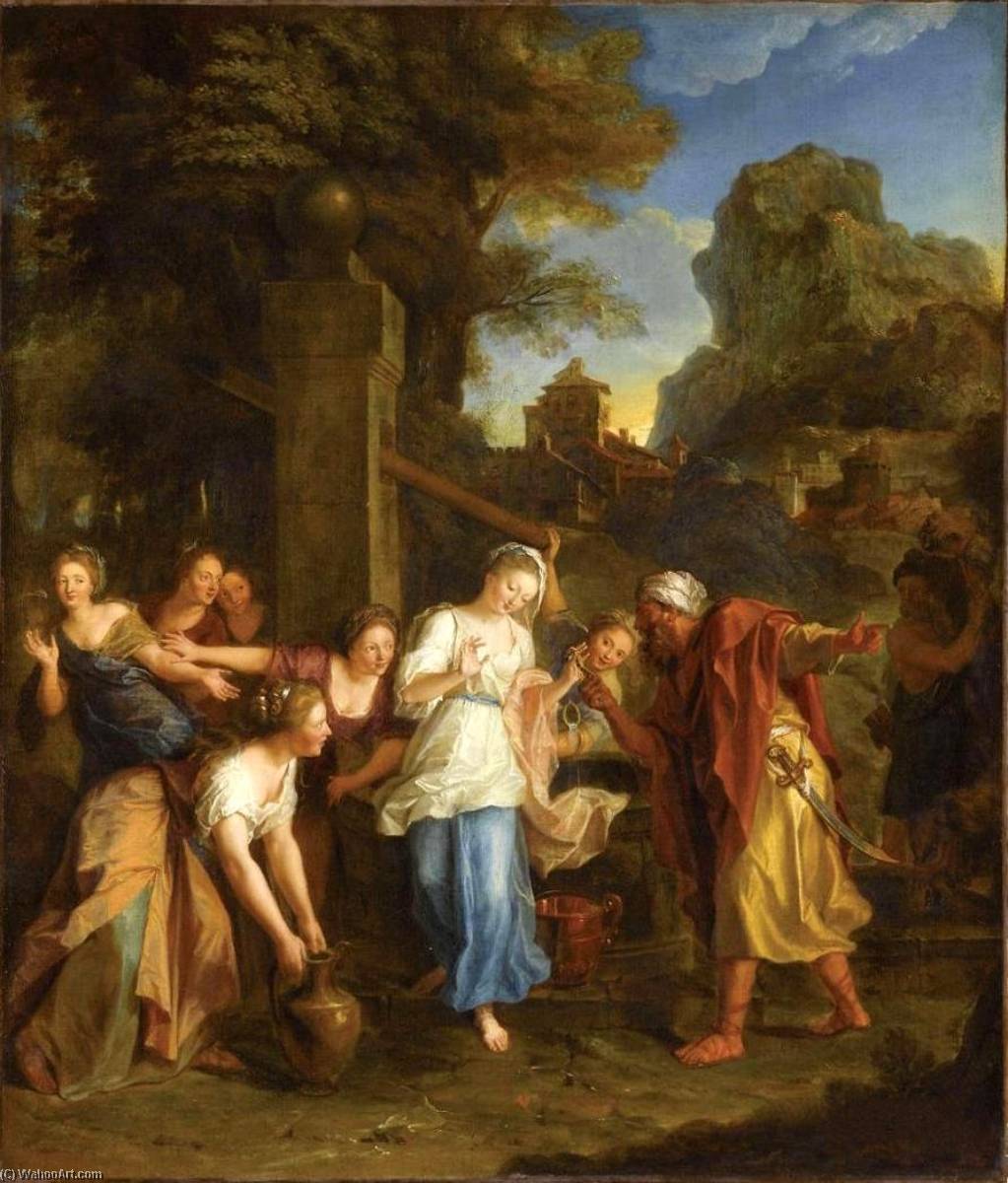 Wikioo.org - The Encyclopedia of Fine Arts - Painting, Artwork by Antoine Coypel Ii - Eliezer and Rebecca