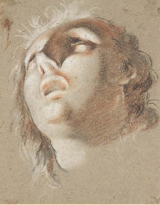 WikiOO.org - Güzel Sanatlar Ansiklopedisi - Resim, Resimler Antoine Coypel Ii - Head of a Woman