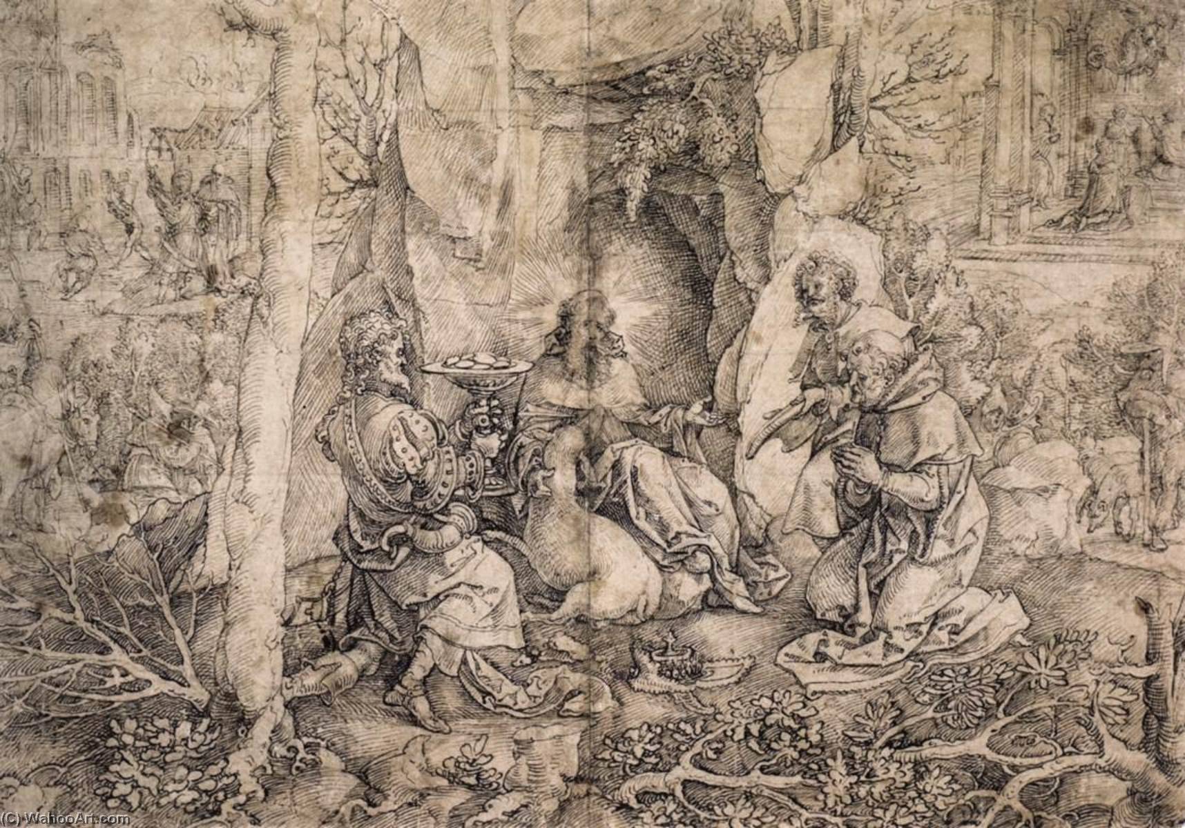 Wikioo.org - Bách khoa toàn thư về mỹ thuật - Vẽ tranh, Tác phẩm nghệ thuật Jan Gossart - Scenes from the Life of St Giles