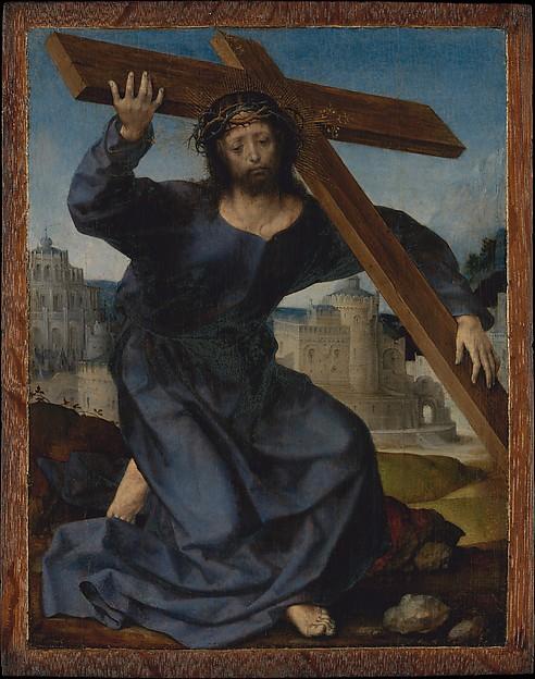 Wikioo.org - The Encyclopedia of Fine Arts - Painting, Artwork by Jan Gossart - Christ Carrying the Cross