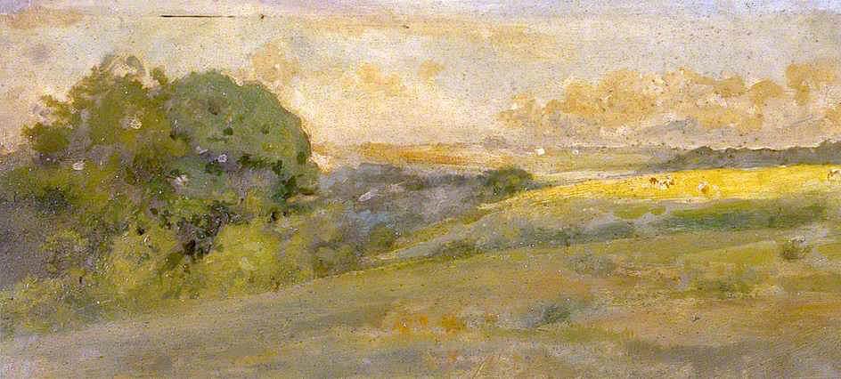 WikiOO.org - Encyclopedia of Fine Arts - Maľba, Artwork Charles Gogin - Landscape at Walberton, West Sussex