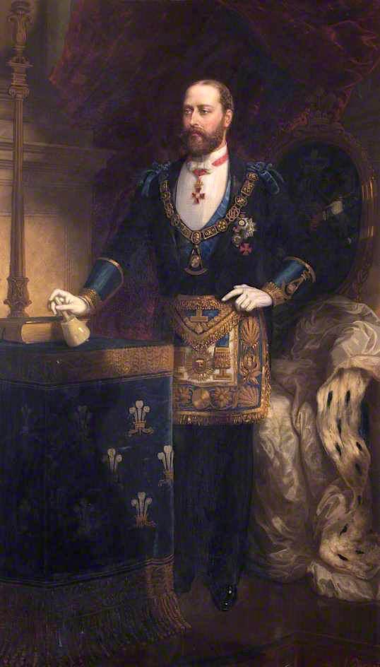 Wikioo.org - The Encyclopedia of Fine Arts - Painting, Artwork by Louis William Desanges - HRH Albert Edward, Prince of Wales, KG, KT, KP, GCB, GCSI, GCMG, GCIE, GCVO