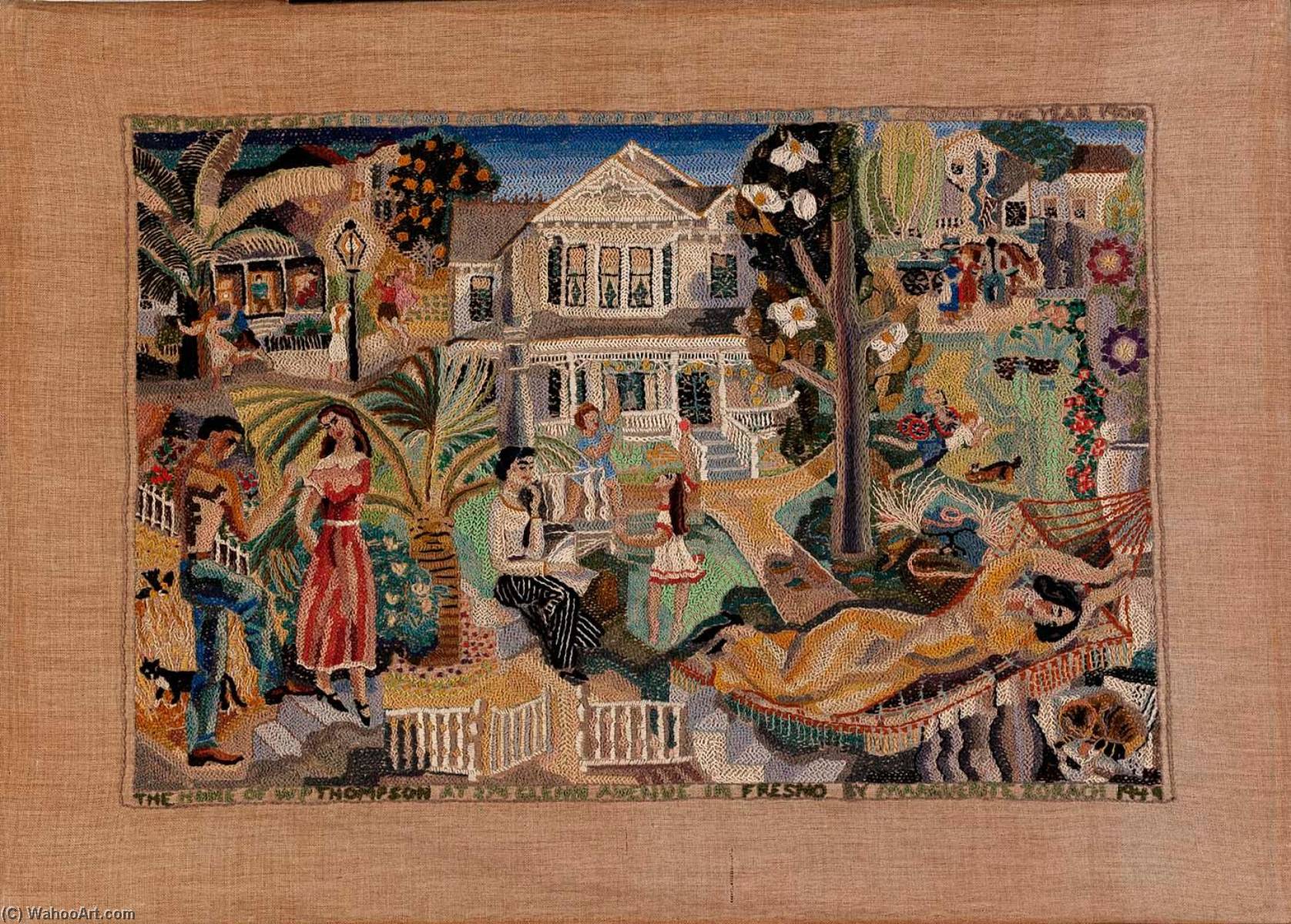 Wikioo.org - The Encyclopedia of Fine Arts - Painting, Artwork by Marguerite Zorach - My Home in Fresno around the Year 1900