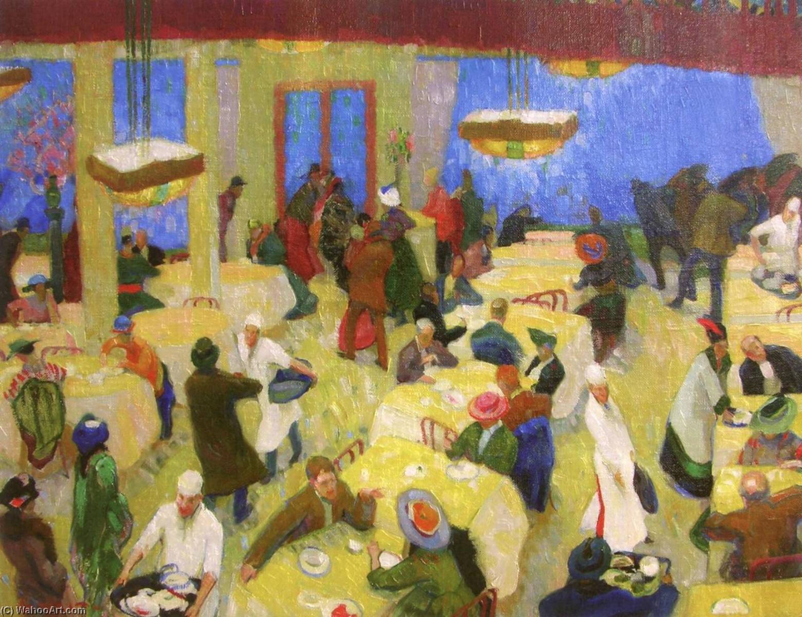 Wikioo.org - The Encyclopedia of Fine Arts - Painting, Artwork by Edouard Vysekal - Intramovement (also known as The Cafeteria)