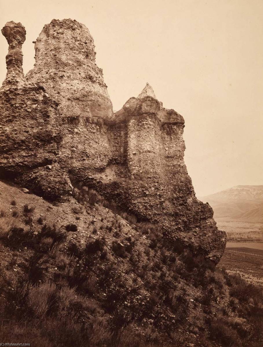 Wikioo.org - The Encyclopedia of Fine Arts - Painting, Artwork by Carleton Emmons Watkins - Witches Rock, near Echo City, Utah