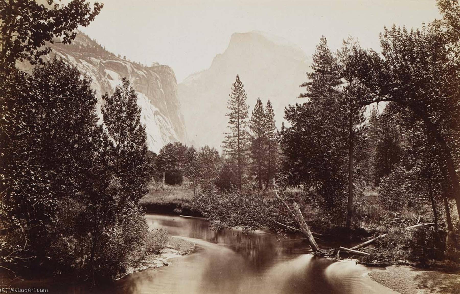 Wikioo.org – L'Enciclopedia delle Belle Arti - Pittura, Opere di Carleton Emmons Watkins - semicupola , Yosemite , In california