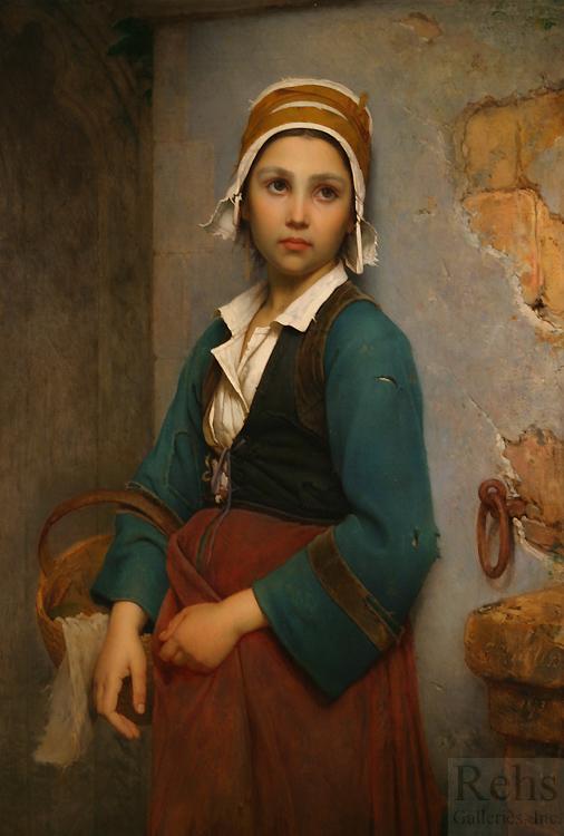 Wikioo.org – L'Encyclopédie des Beaux Arts - Peinture, Oeuvre de Emile Auguste Hublin - la solitude servante