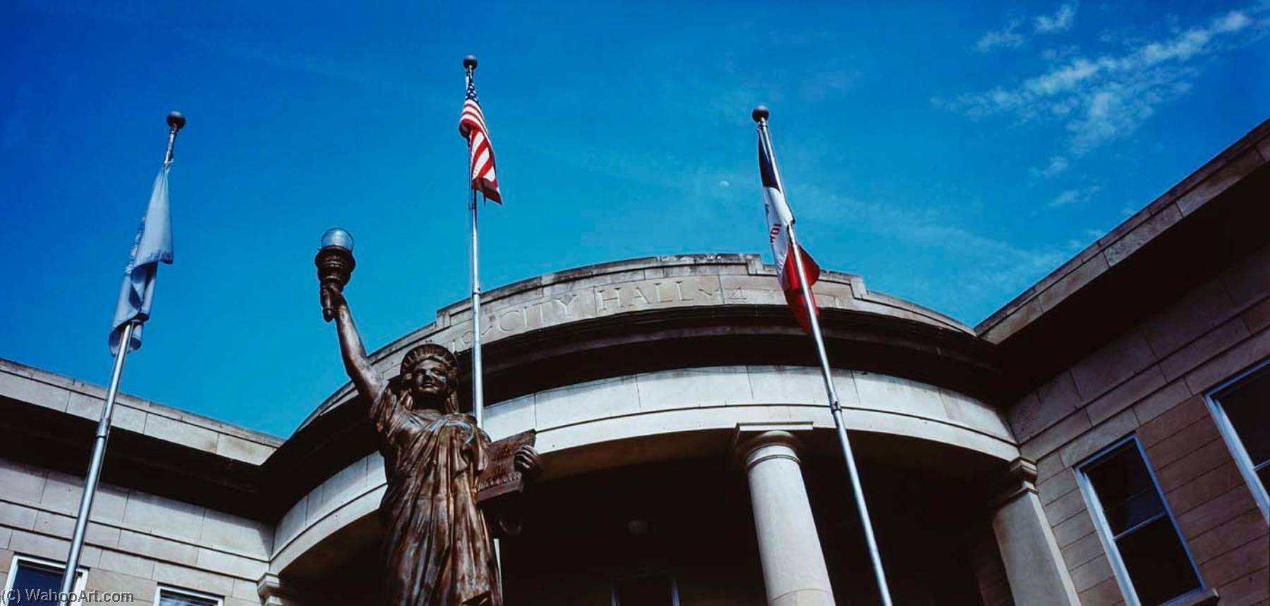 Wikioo.org – La Enciclopedia de las Bellas Artes - Pintura, Obras de arte de Arthur Taussig - estatua de libertad , Muscatina , Iowa , de la cartera Estatuas de La libertad