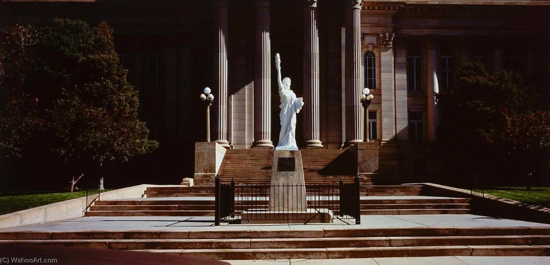 WikiOO.org - Enciclopedia of Fine Arts - Pictura, lucrări de artă Arthur Taussig - Statue of Liberty, Pueblo, Colorado, from the portfolio Statues of Liberty