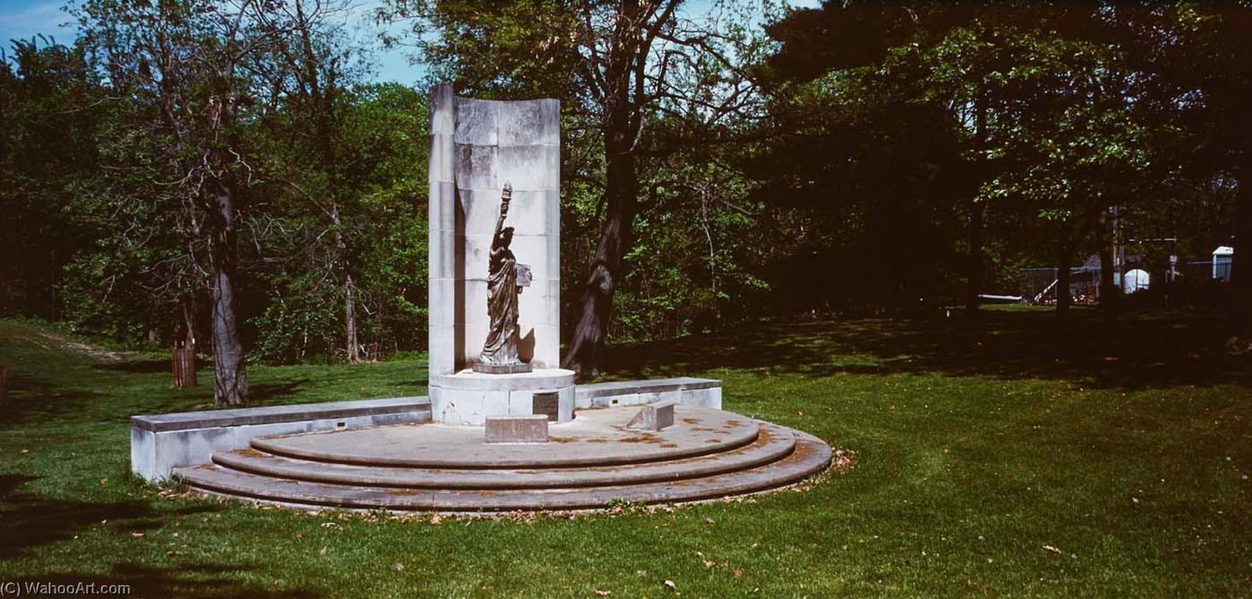 Wikioo.org – La Enciclopedia de las Bellas Artes - Pintura, Obras de arte de Arthur Taussig - estatua de libertad , Burlington , Iowa , de la cartera Estatuas de La libertad