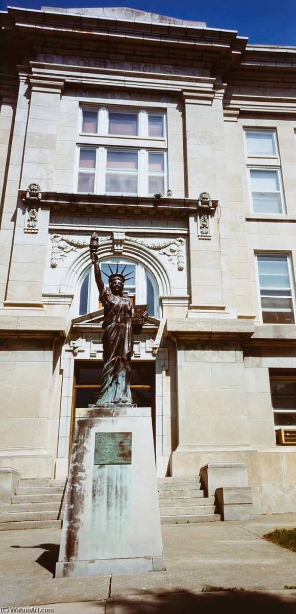 Wikioo.org – La Enciclopedia de las Bellas Artes - Pintura, Obras de arte de Arthur Taussig - estatua de libertad , Boonville , Misuri , de la cartera Estatuas de La libertad