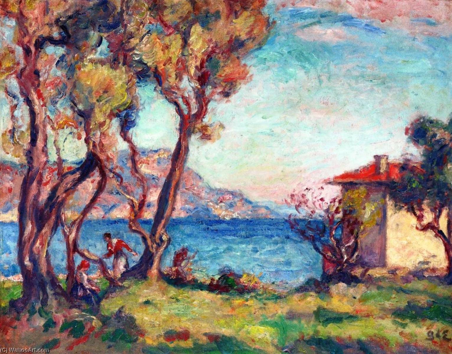 Wikioo.org - The Encyclopedia of Fine Arts - Painting, Artwork by Georges Despagnat - Maisonette by the Sea