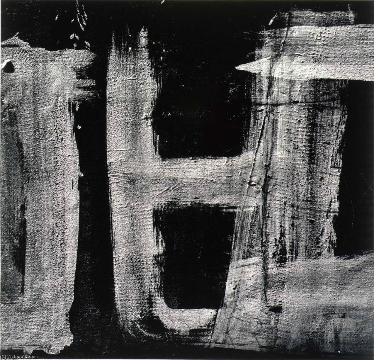 Wikioo.org - The Encyclopedia of Fine Arts - Painting, Artwork by Aaron Siskind - Rome 145, from the series Homage to Franz Kline