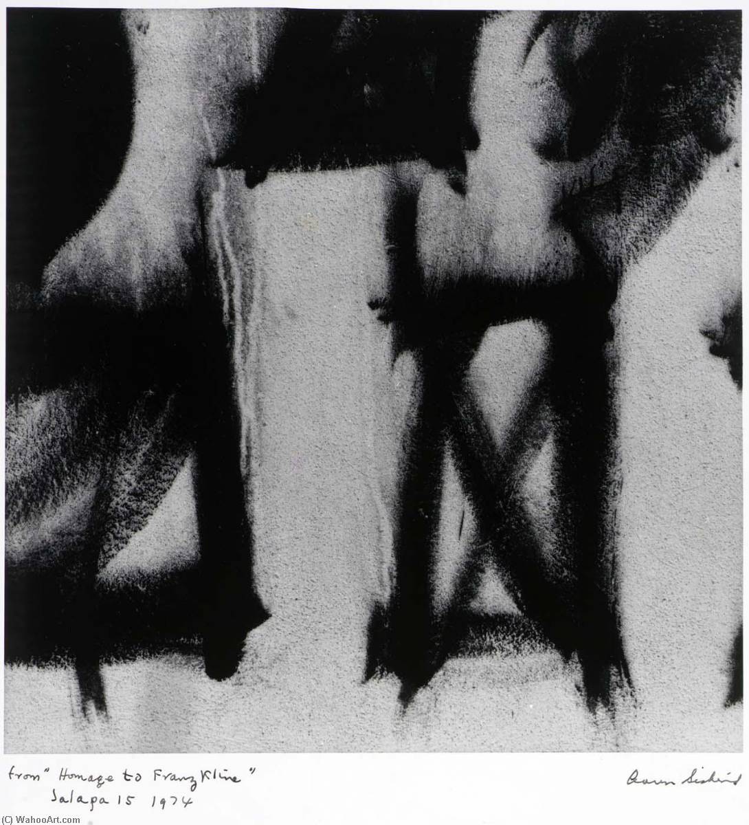 Wikioo.org - The Encyclopedia of Fine Arts - Painting, Artwork by Aaron Siskind - Jalapa 15 1974, from the series Homage to Franz Kline