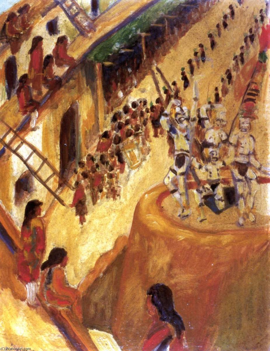Wikioo.org - The Encyclopedia of Fine Arts - Painting, Artwork by Frank Applegate - Indian Dance
