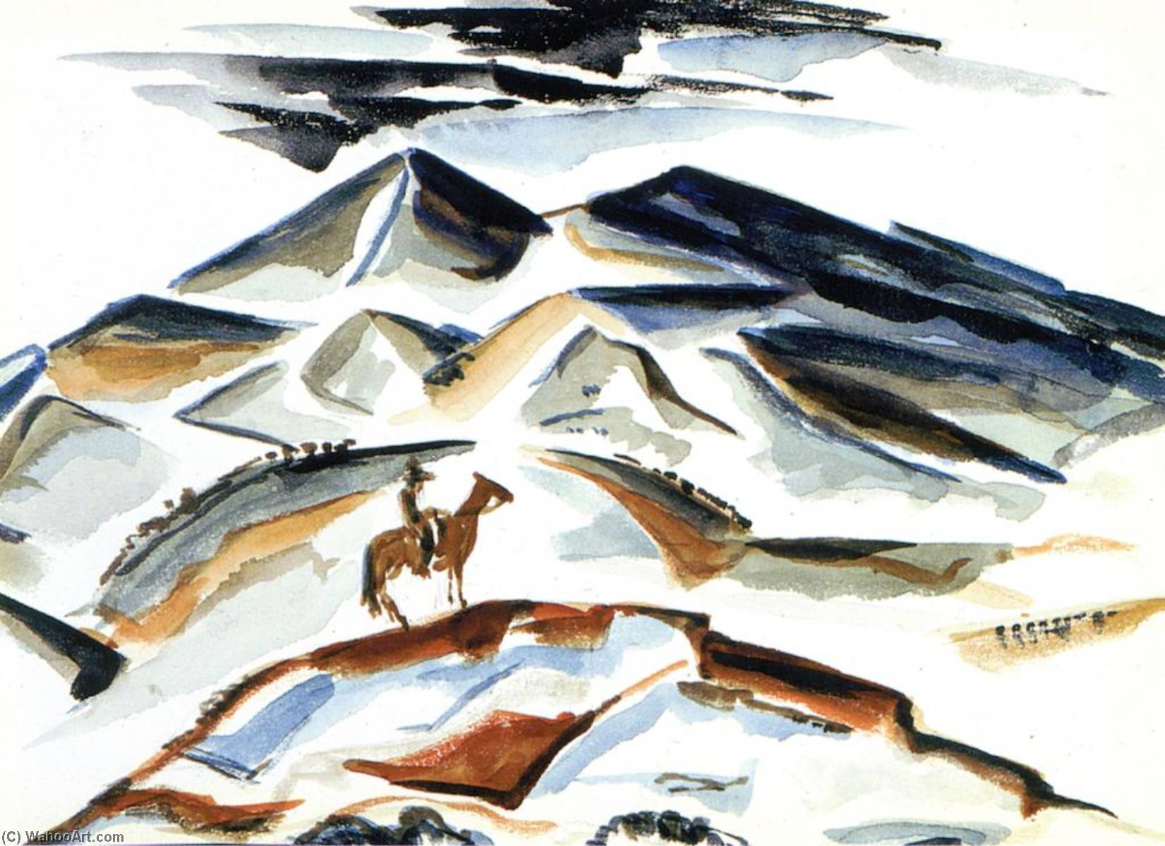 Wikioo.org - The Encyclopedia of Fine Arts - Painting, Artwork by Frank Applegate - El Navajo