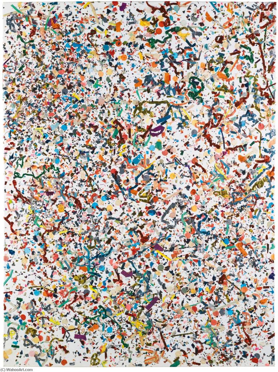 Wikioo.org - The Encyclopedia of Fine Arts - Painting, Artwork by Dan Colen - The Space between her Belly Button and her Breast