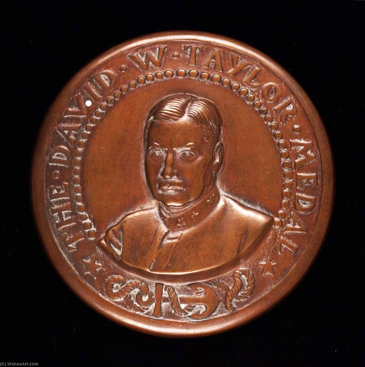 WikiOO.org - دایره المعارف هنرهای زیبا - نقاشی، آثار هنری Anthony De Francisci - David W. Taylor Medal Awarded for Notable Achievement in Navy Architecture and Marine Engineering (obverse)