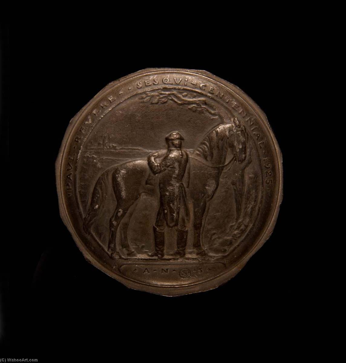 Wikioo.org - The Encyclopedia of Fine Arts - Painting, Artwork by Anthony De Francisci - Paul Revere Sesquicentennial Medal (obverse)