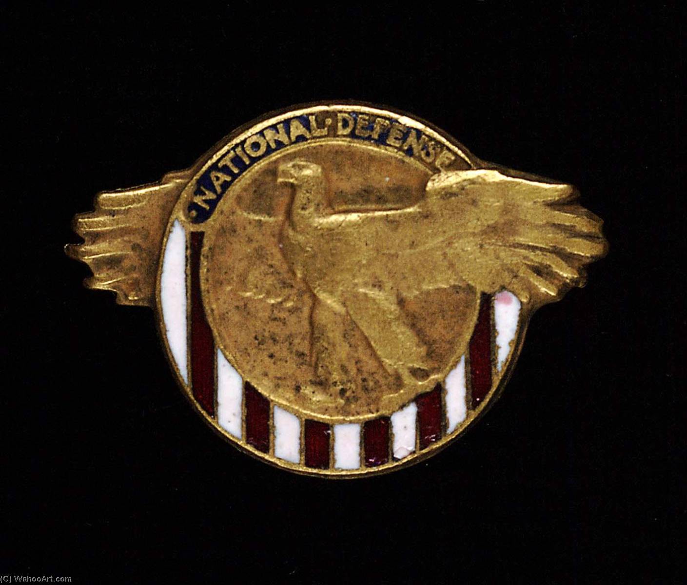 WikiOO.org - Encyclopedia of Fine Arts - Lukisan, Artwork Anthony De Francisci - National Defense Badge of Service Pin