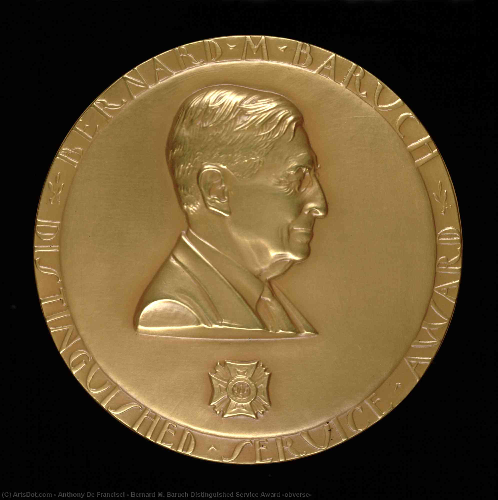 WikiOO.org - Encyclopedia of Fine Arts - Maalaus, taideteos Anthony De Francisci - Bernard M. Baruch Distinguished Service Award (obverse)